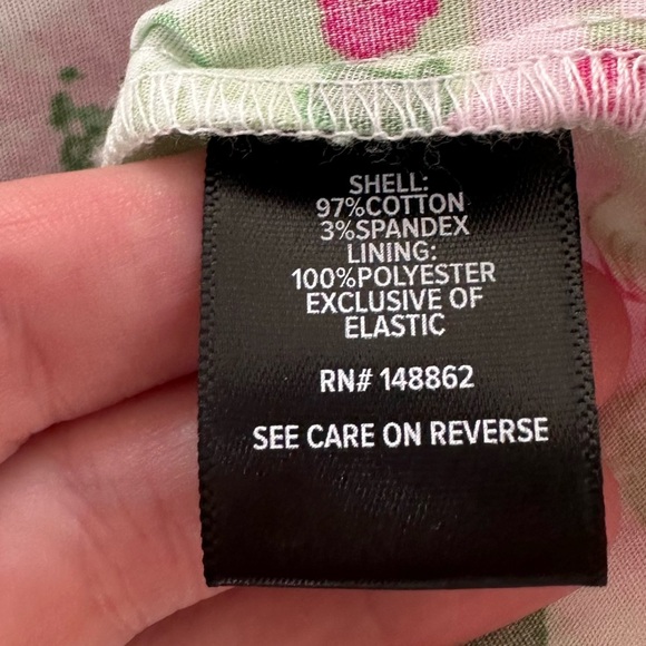 Torrid Womens 2 2X Green Pink Floral Poplin Cotton Ruffled Midi Dress - Picture 6 of 9